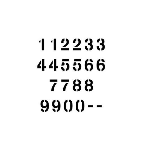 Arial Letter and Number Stencil Sets